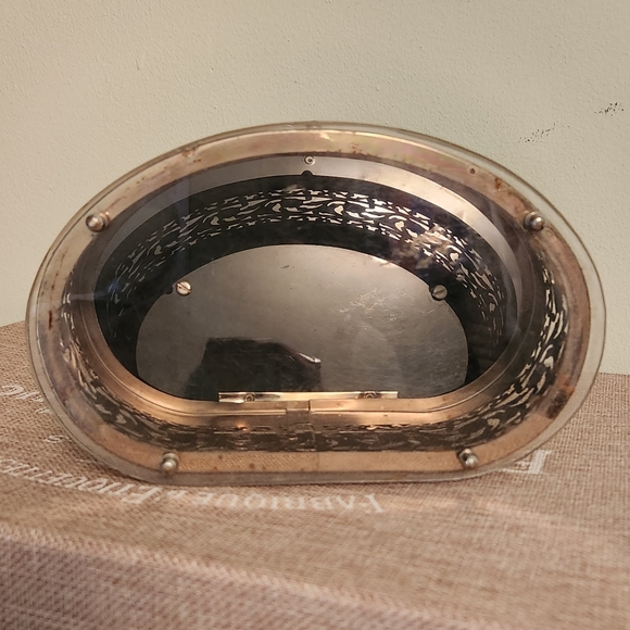 Vintage 1950"s Lucite Metal Filagree Box purse evening bag - Picture 5 of 9